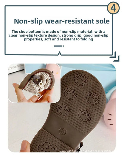 Girls Walking Shoes Lace Mesh Bows Kids Princess Shoes Non-slip Shiny Sequins 2025 New Children Flat Shoes Soft Sole Non-slip