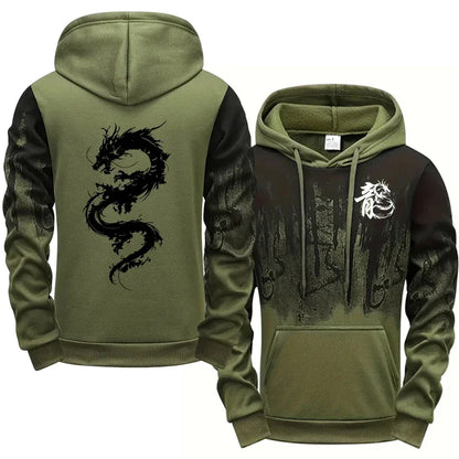 Fashion Men Single Piece Sweatshirts Sweatpants Versatile Men's Tracksuit Casual Comfort Daily Sports Simple Splashed Ink Hoodie