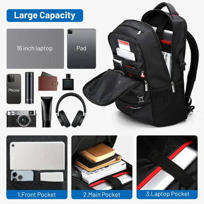 Travel Multifunction Backpack Fashion Zipper Open Bag Men's Backpack Laptop High Quality Male Women Business Classic Bags