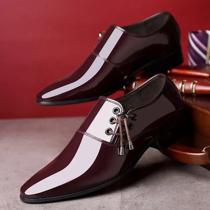 Leather Casual Social Shoe Male Official Business Gentleman New Men's Formal Shoes Footwear Suit 2025 Style Cheap Liquidation 39