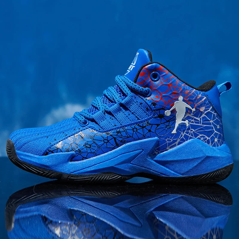 Classic Boys Basketball Shoes Kids Sneakers Fashion Tennis Kid Sport Shoes Outdoor Non-Slip Trainer Children School Basketball