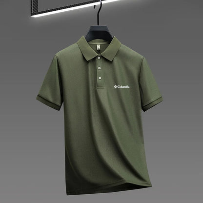 2026 new model men's golf short sleeves polo shirt lapel letter printing ventilate t-shirt business leisure exercise men's wear