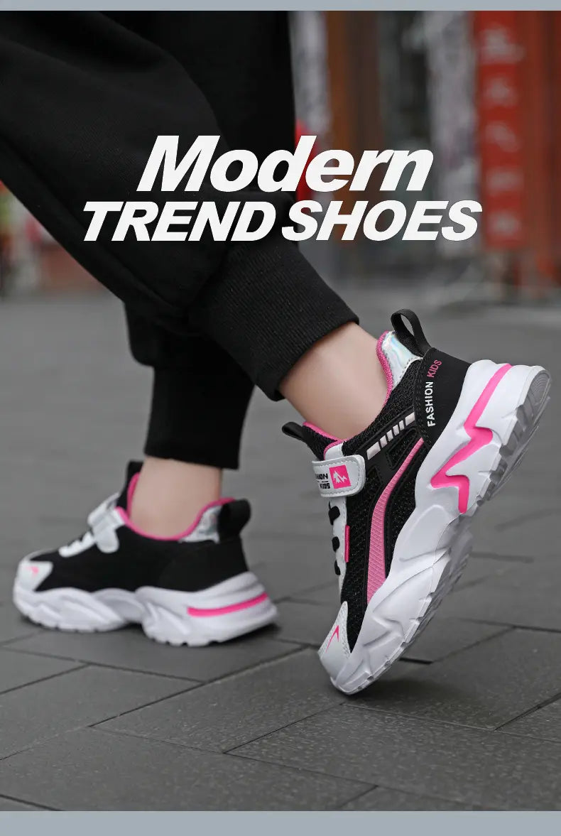 Children's Sports Shoes Kids Running Sneakers for Boys Girls Air Mesh Breathable Outdoor School Casual Fashion Shoes Anti-skid