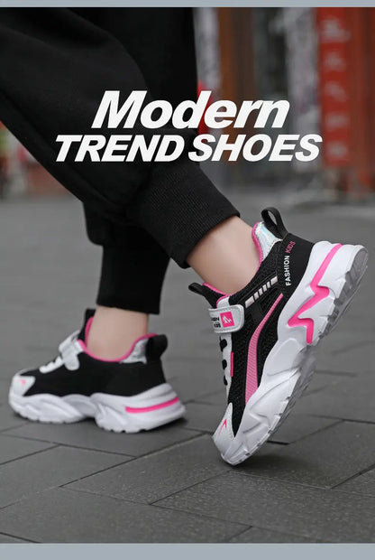 Children's Sports Shoes Kids Running Sneakers for Boys Girls Air Mesh Breathable Outdoor School Casual Fashion Shoes Anti-skid