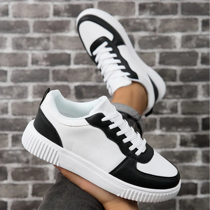 Women's Casual Shoes Breathable Walking Flat Shoes Sneakers White Female Footwear Sports Running Outdoor Walking For Men Tennis