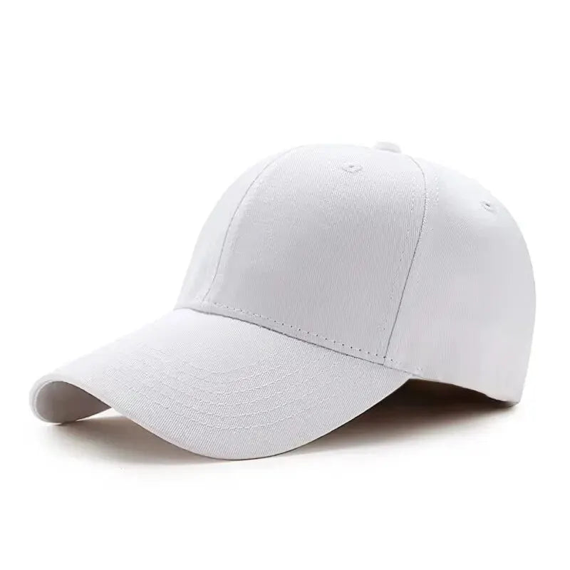 Men's and Women's Summer Baseball Cap Pure Cotton Solid Color Cap Fashion Driver Hat Sunshade Four Seasons Hat
