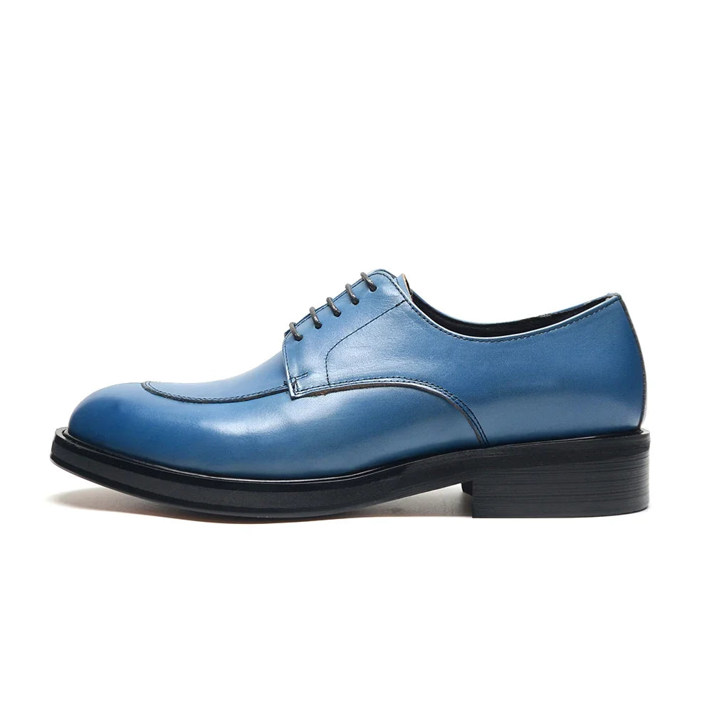 Luxury Handmade Wedding Party Men's Dress Shoes Cow Genuine Leather Lace-up Oxfords Derby Formal Business Social Male Footwear