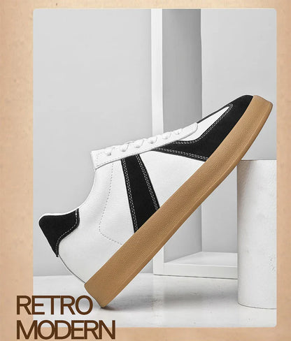 Invisible Height-Increasing Shoes 8cm German Training Shoes for Men, Summer Breathable Casual Sneakers, Genuine Leather Retro Versatile Forrest Gump Shoes 6cm