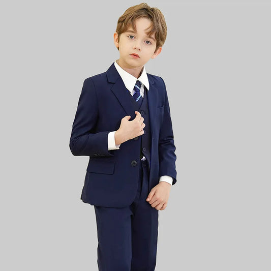 Spring Autumn Children Boy Wedding Suit Teenager Kids Formal Elegant Suits For Boy 1-14 Years Boys Suits Teens Suits Outfit Set