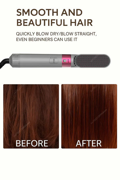 5 In 1 Professional Hair Dryer Hot Air Comb Brush With Curling Iron And Hair Straightener For Salon Quality Hair Styling