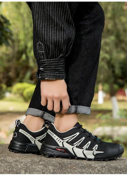Waterproof Hiking Shoes Men‘s Outdoor Trekking Sneakers Mountain Climbing Camping Trainers Hunting Tactical Boots Bike Shoe Male