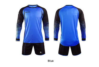 Goalkeeper Jersey Soccer Custom Goaile Jerseys Mens Long Sleeve Football Uniform Shorts Sponge Protector 9161ZB1002