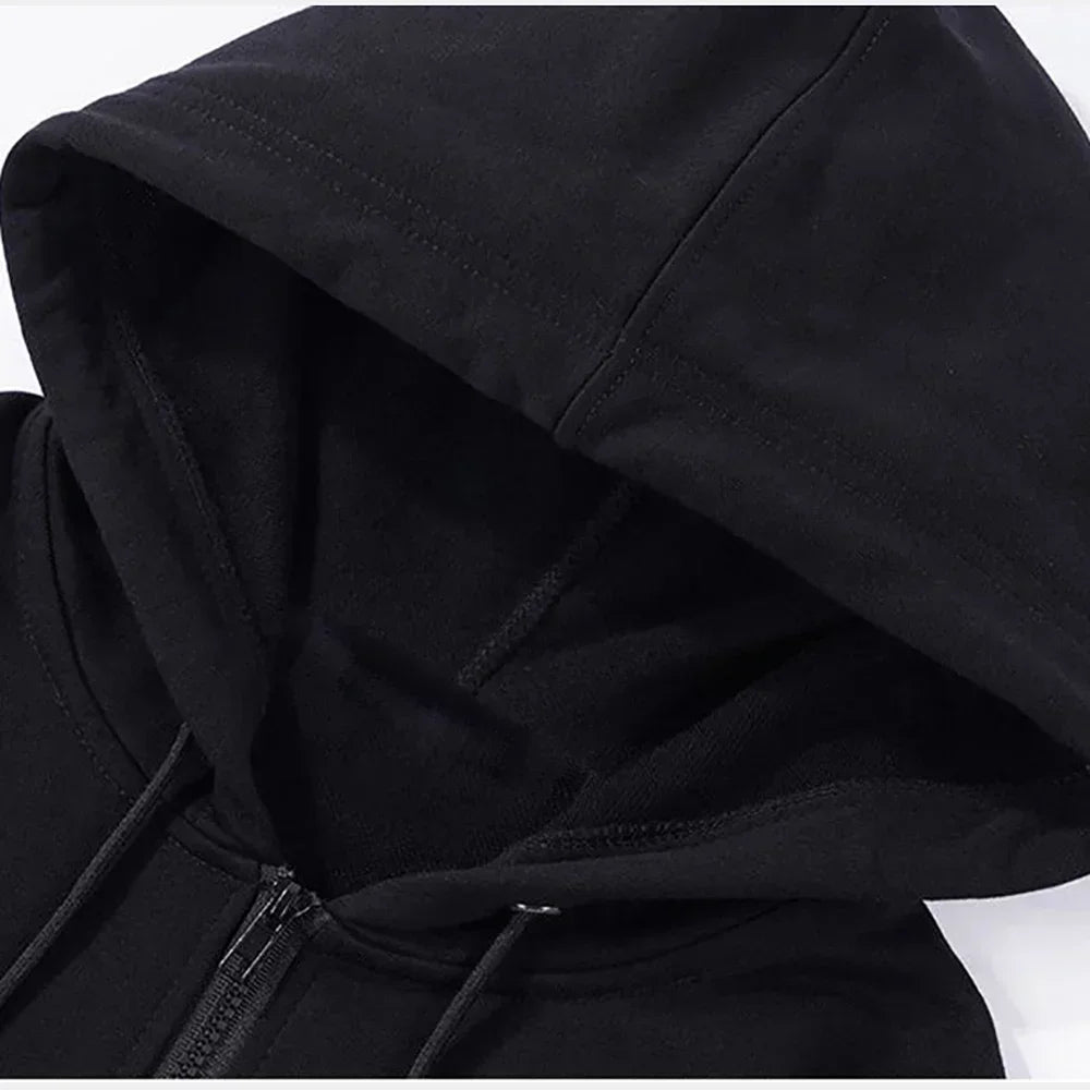 Hoodies Monkey Graffiti Zipper Jacket Harajuku Anime Arcane Boom Oversized Unisex Hip Hop Sweatshirt Casual Y2K Tops