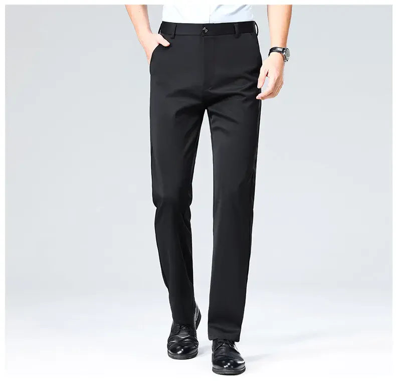 Four-Way Stretch Business Casual Pants for Men, Spring/Autumn Dress Pants, Men's Trousers, Formal Pants, Casual Elastic Dress Pa