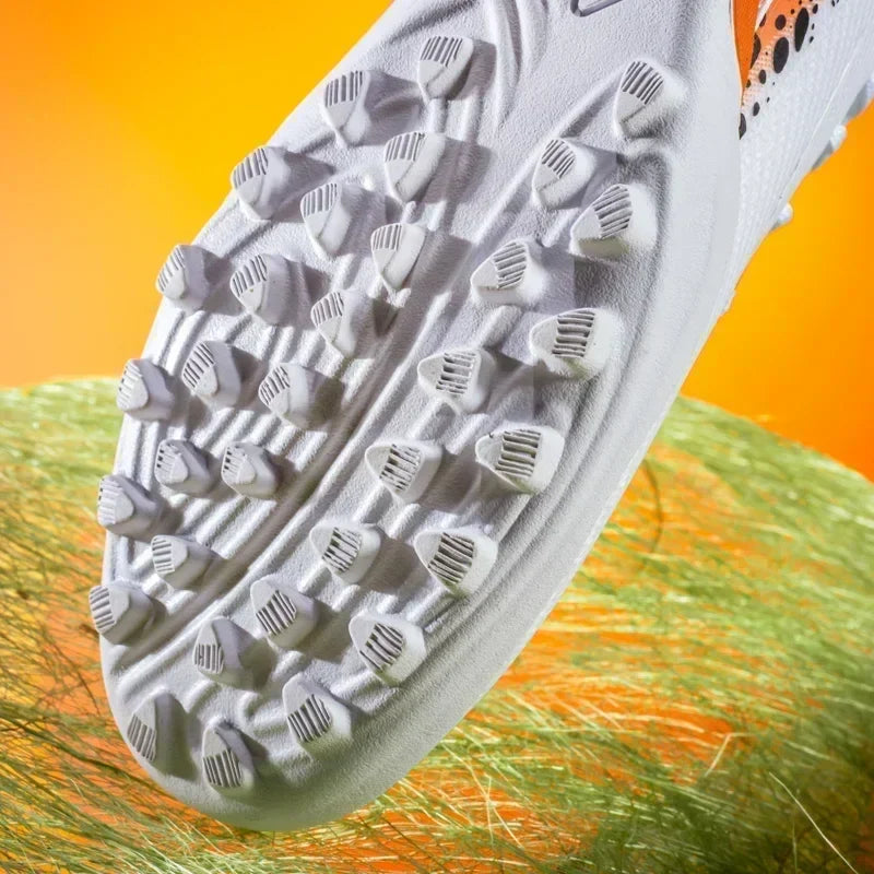 New Men Football Boots Professional Boys Soccer Shoes Ankle Sports Shoes Non-Slip TF/FG Match Sneakers Unisex Comfortable