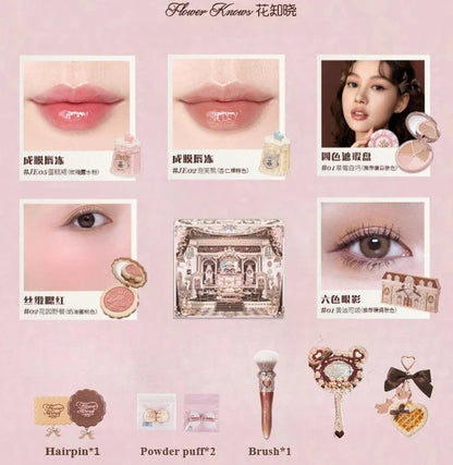 The Sweetie Bear 12 Parts Makeup Gift  Lip Glaze Blush Eye Shadow Concealer set Box