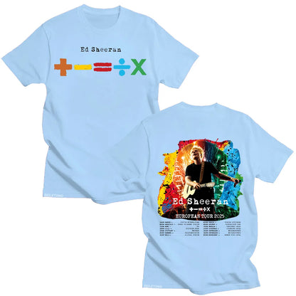 European Tour 2025 T-shirts Men's and Women's Cotton Clothing O Collar Short Sleeve Loose Fashion Tshirt Fan Gif Tees