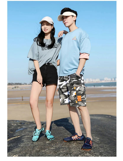 Men Women Barefoot Outdoor Aqua Shoes Couple Quick-drying Wading Beach Swimming Fitness Cycling Sports Water Sneakers