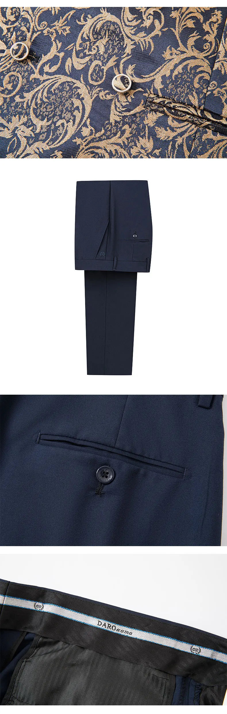 2025 New Large-Sized Jacquard Men's Suit for Wedding Dress, Groom's Suit Set, Host's Performance Costume