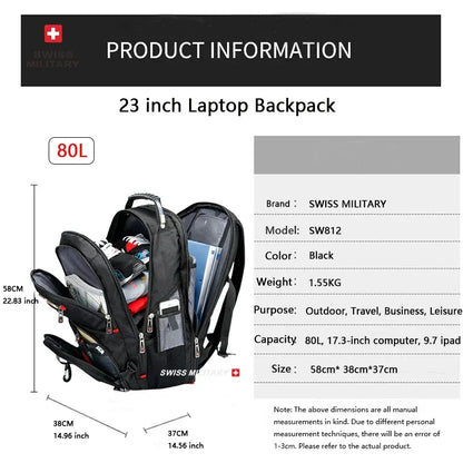 Fashion Travel Multifunction Large Capacity Male Bag Usb Charging Waterproof 23 inch Laptop Backpack Men Mochila
