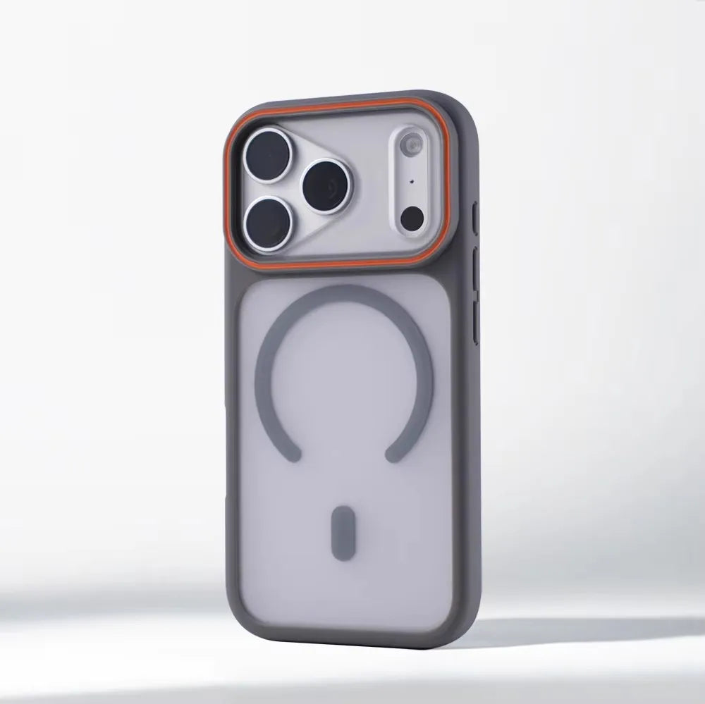 Luxury Matte Translucent For Magsafe Case For iPhone 17 16 Pro Max 15 14 Plus Magnetic Wireless Charging Shockproof Cover Shell