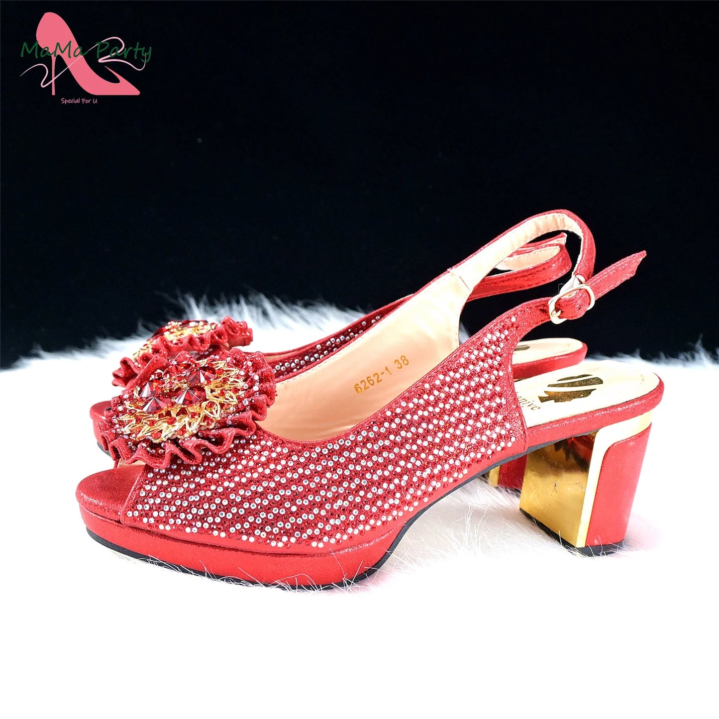 Italian Women Shoes Matching Bag Set in Green Color 7 CM Comfortable Heels with Plaform Elegant Peep Toe Sandals