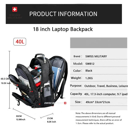 Fashion Travel Multifunction Large Capacity Male Bag Usb Charging Waterproof 23 inch Laptop Backpack Men Mochila