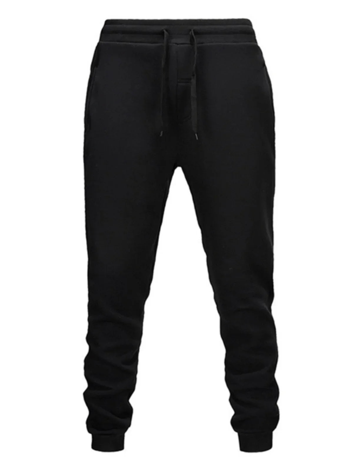 2025 Autumn and winter Keep warm Men Compression pants Running Fitness Tight Sport Training Jogging Solid Lace Up Slim Trousers