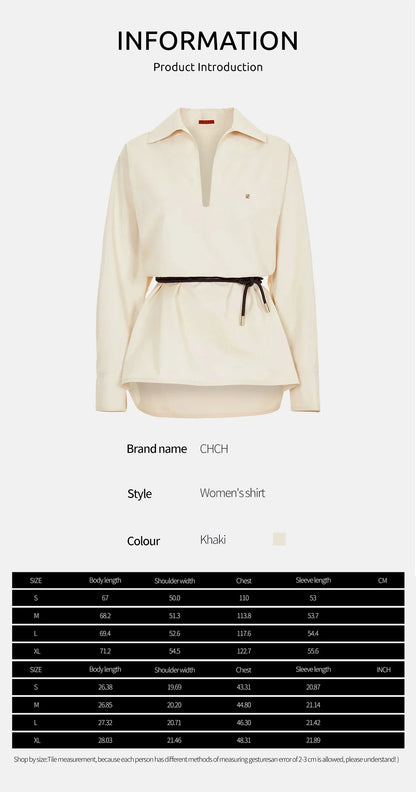 Women Elegant Solid Blouse Spring Summer Casual Long Sleeve V Neck Loose Shirt Office Lady Tunics Fashion Tops 2025