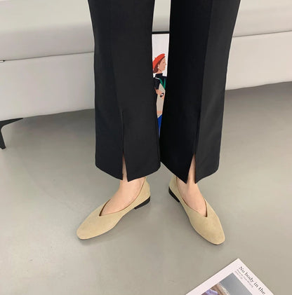 Spring and Autumn Fashionable Comfortable Versatile Wear-resistant Casual Low Heel Shoes Leopard Print Shoes Large Size 36-42
