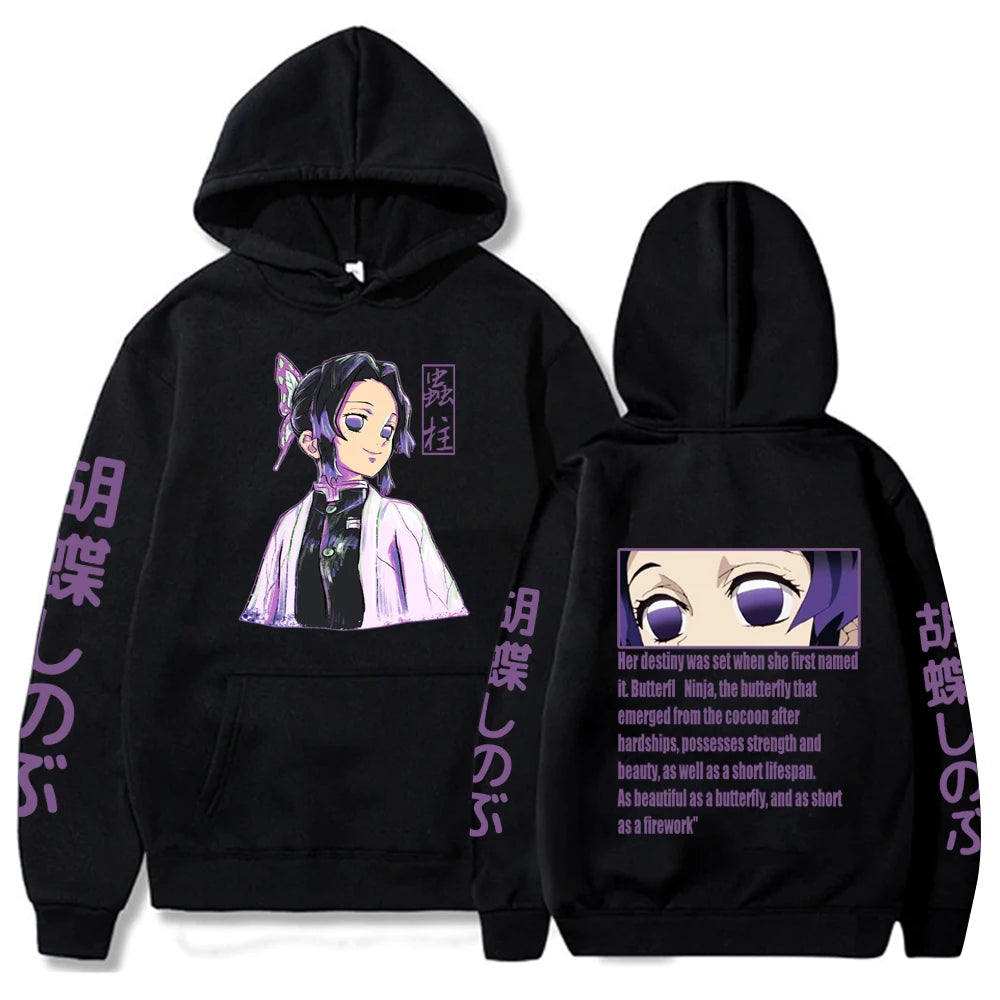 Hot Anime Demon Slayer Kamado Nezuko Hoodie Harajuku Hip Hop Pullover Tops Sweatshirt Popular Gift