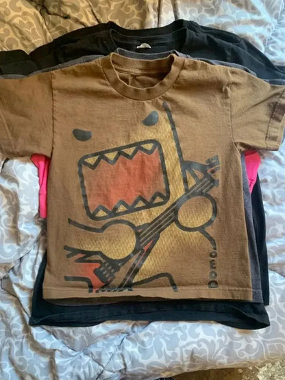 Oversized Summer Trend Funny T-shirts Printed Versatile Couple Cotton Y2k Casual Loose Tops New Simple Retro Tee