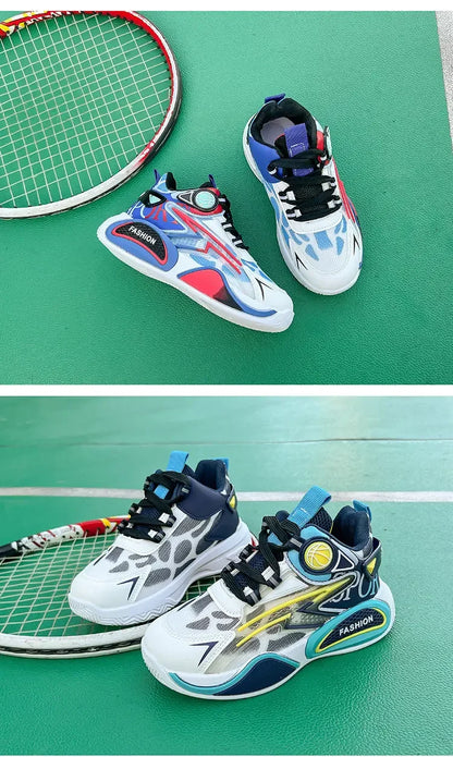 Kids Sneakers Breathable Mesh Sports Shoes for Children Boys Lightweight Basketball Shoes 2025 New Casual Sneakers Boys Trainers