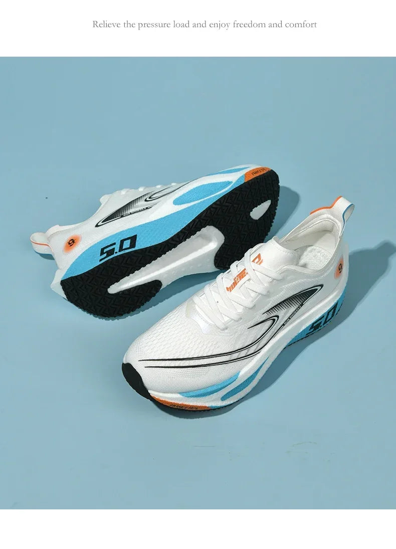 Carbon Plate Running Shoes Professional Marathon Racing Lightweight Bounce Cushion Breathable Sports Sneakers