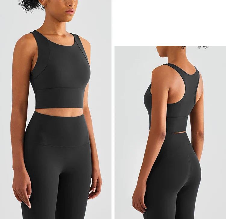 High Elastic Women's 2 Piece Yoga Set with Sports Bra and Leggings High Stretch Pants Bra with Coaster Women's Sports Suit👚