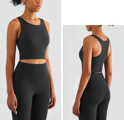 High Elastic Women's 2 Piece Yoga Set with Sports Bra and Leggings High Stretch Pants Bra with Coaster Women's Sports Suit👚