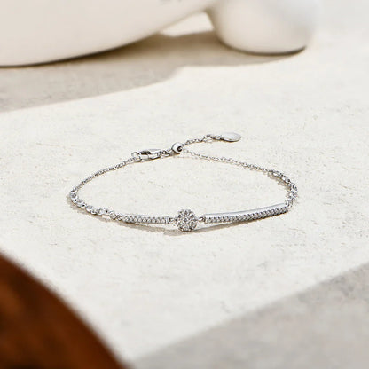 Full Moissanite Bracelets Original S925 Sterling Silver Adjustable Women’s Bracelet Simple Fine Jewelry Birthday Gifts