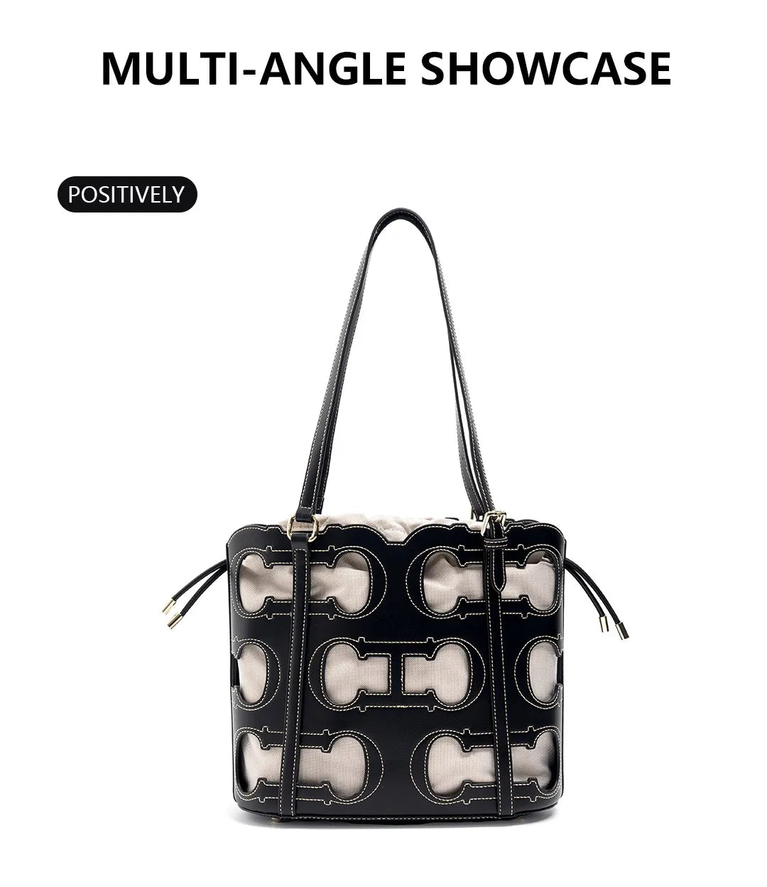 High-end Brand Women's Handbag Fashion Hollow 2025 New Large Capacity Simple Shoulder Bag
