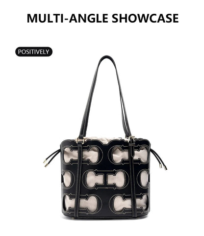 High-end Brand Women's Handbag Fashion Hollow 2025 New Large Capacity Simple Shoulder Bag