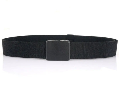 New Metalless Elastic Belt for Men and Women Premium Plastic Buckle Stretch Casual Belt 120cm Jeans Girdle Male