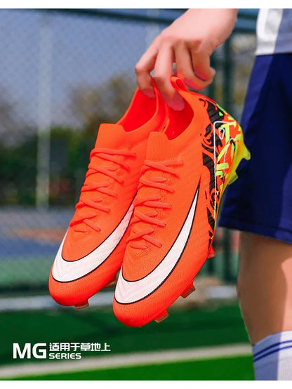 Hot Selling Soccer Shoes Society Professional Grass Training Original Football Field Boots Cleats Indoor Non Slip Futsal Sneaker