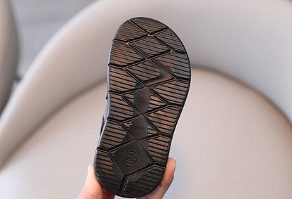Clear Upper Children Sports Shoes Flat Sandals 2026 Summer Canvas Baby Boy Sandals Breathable Toddler Girls Shoes Kids I04224