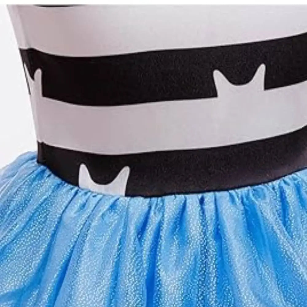 Dress For Girls Cartoon Dollhouse Themed Party Dress Elegant Children Birthday Outfit Kids Summer Casual Clothes