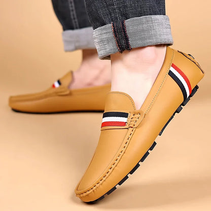 Men Shoes Slip on Loafers Mens Business Office Shoes Classic PU Leather Men's Loafer Shoes Casual Men Driving Shoes Men's Shoes