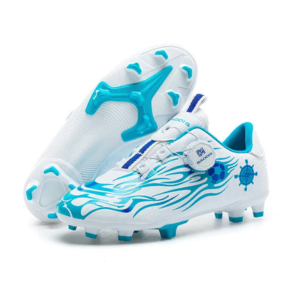 New Children Soccer Cleats Football Boots TF FG Anti-Slip Comfortable Training Shoes Outdoor Indoor Sneakers for Kids Boys Girls