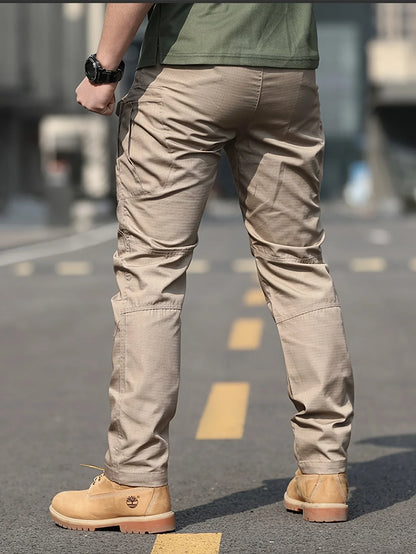 Men's Tactical Cargo Pants 6XL Plus Size Outdoor Casual Sports Pant Hiking Fishing Waterproof Multi-pocket Men Trousers