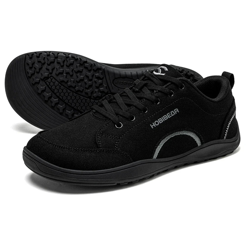Unisex Canvas Barefoot Shoes Zero Drop Minimalist Sneakes Wide Width Outdoor Trail Running Shoes