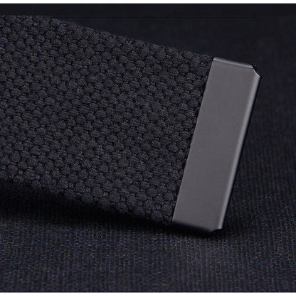 Plus LONG Size 160 150 140 130 120 110 cm Canvas Belts Men Black Automatic buckle Unisex Women Large Big Size Jeans Belts 2023