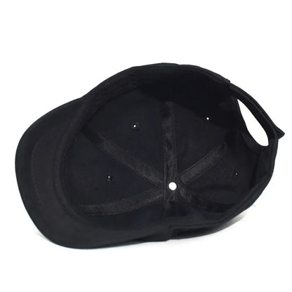 Trucker Style Short Brim Baseball Cap Adjustable Cotton Sunscreen Hat Nylon Fastener Tape Dad Hat Men Women