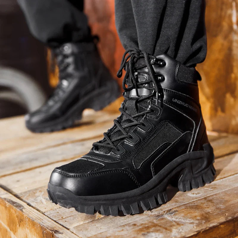New Men's Boots Tactical Shoes Outdoor Sneakers Hiking Shoes Mountaineering Walking Jogging Ankle Boots Botas Cuturno Masculinas